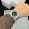 Hublot Green Dial Octagonal Silver Steel Bracelet Quartz Men's Watch, hublot octagon watch