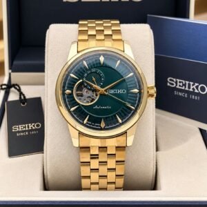 Seiko Open Heart Automatic Stainless Steel Dress Watch for Men