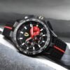 Ferrari Racing Chronograph-Style Black Silicone Sports Watch for Men, ferrari chronograph watch