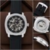 Tommy Hilfiger Skeleton Automatic-Style Silver Bezel Men's Watch, view 4