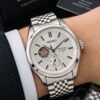 Seiko Pearl Silver Dial Open Heart Automatic Watch for Men, view 2