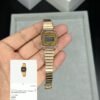 Casio Retro Square Digital Rose Gold Bracelet Watch for Women, view 3