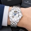 Hamilton White Dial Open Heart Automatic Steel Watch for Men, hamilton open heart watch